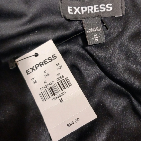 SOLD Express Plunge Neck Front Slit Maxi Dress - Picture 8 of 9